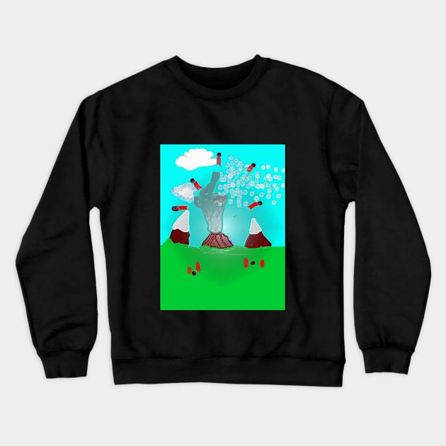 Volcano Crewneck Sweatshirt by KGBuchanan